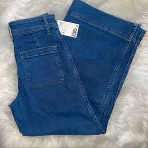 H&M Cropped Denim Culottes